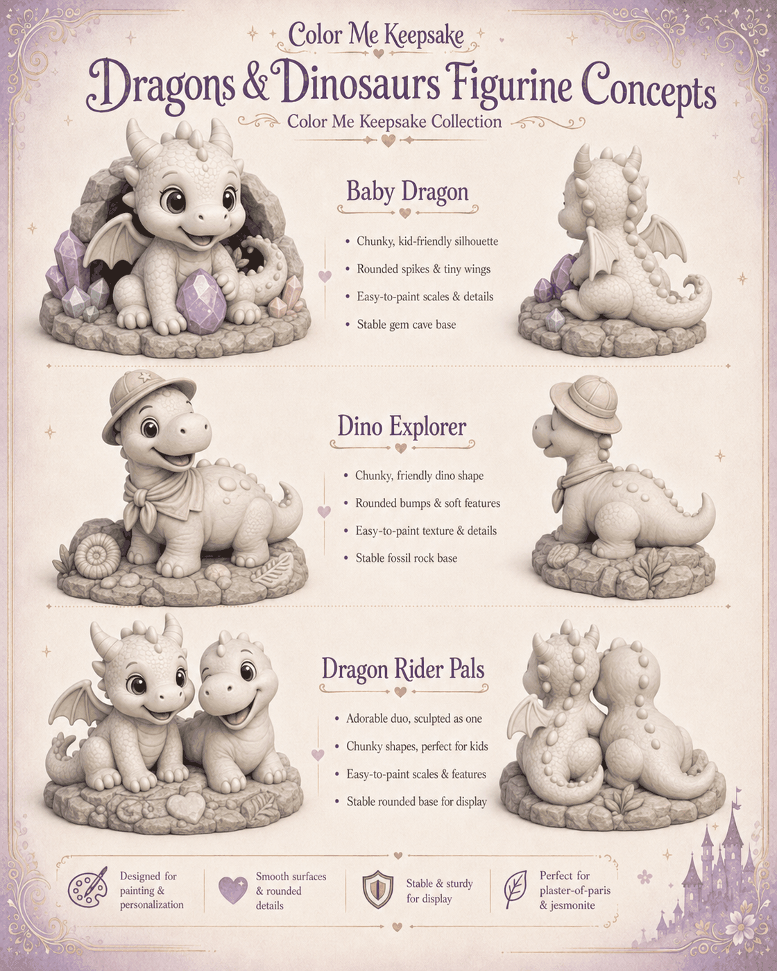 Dragons & Dinosaurs Character Collection artwork