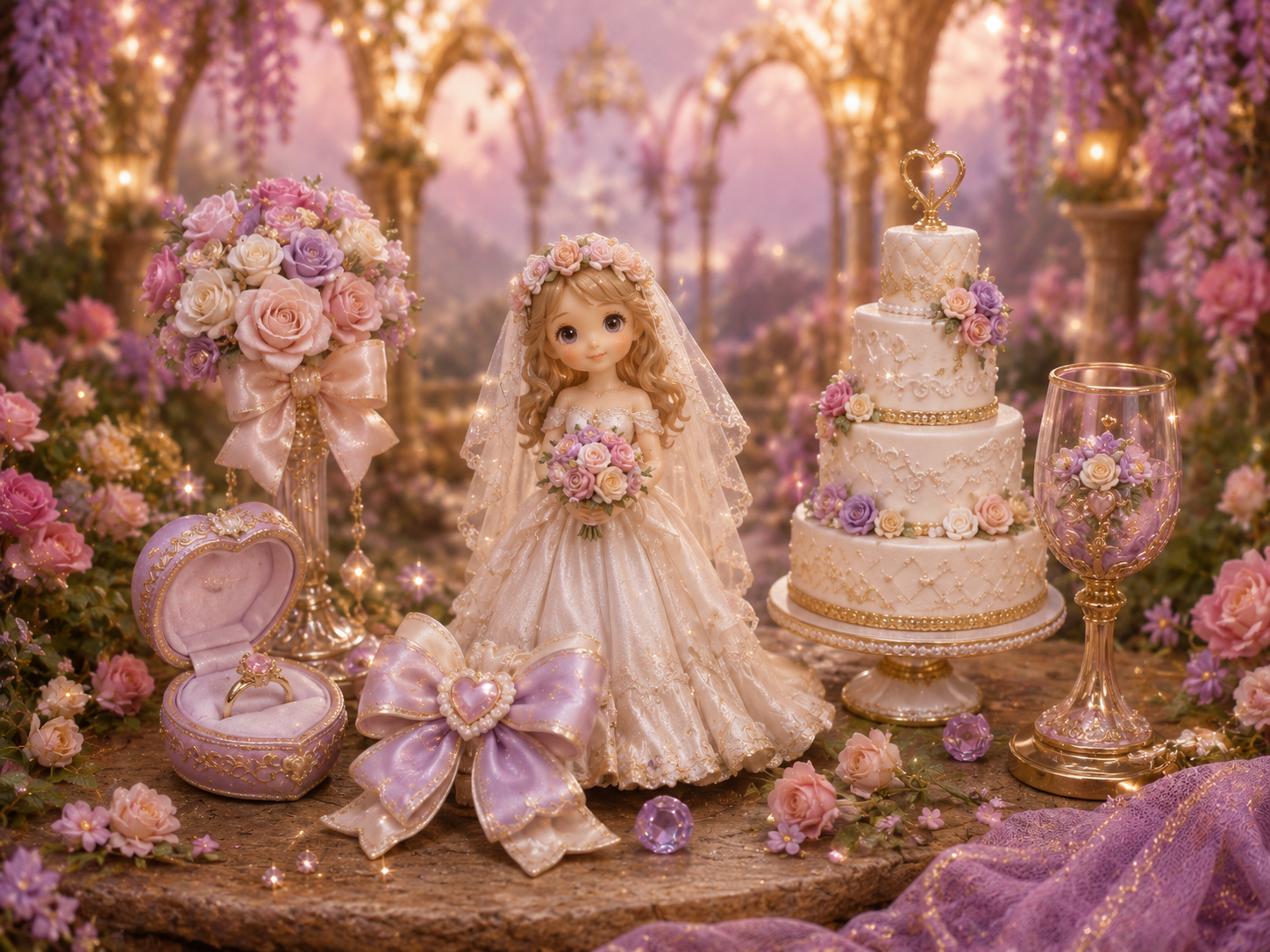 Veil and Vino sculpted keepsakes preview art